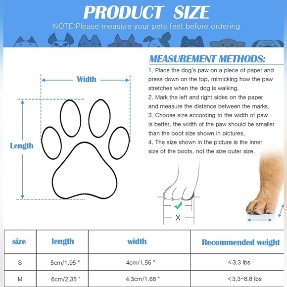 NWT Blue puppy dog waterproof shoes size M - Picture 4 of 9